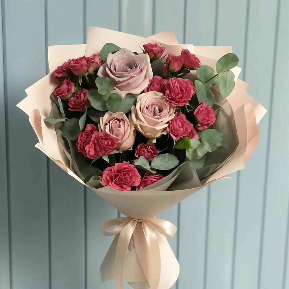 Букет цветов из: Гвоздики и Розы в Острогожске