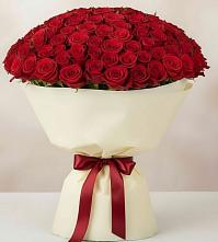 Букет 101 Красная роза Милано в Острогожске