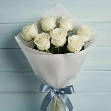 Букет 7 Белых роз Эдлесс Лав #REPLACE_PRED# Острогожске