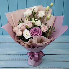 Букет цветов из:  Розы и Лизиантусы #REPLACE_PRED# Острогожске