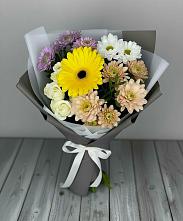 Букет цветов из:  Розы, Герберы и Хризантемы #REPLACE_PRED# Острогожске