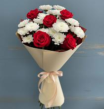 Букет цветов из:  Розы и Хризантемы в Острогожске