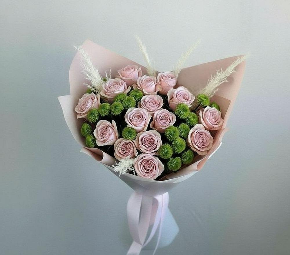 Букет цветов из: Розы и Хризантемы в Острогожске