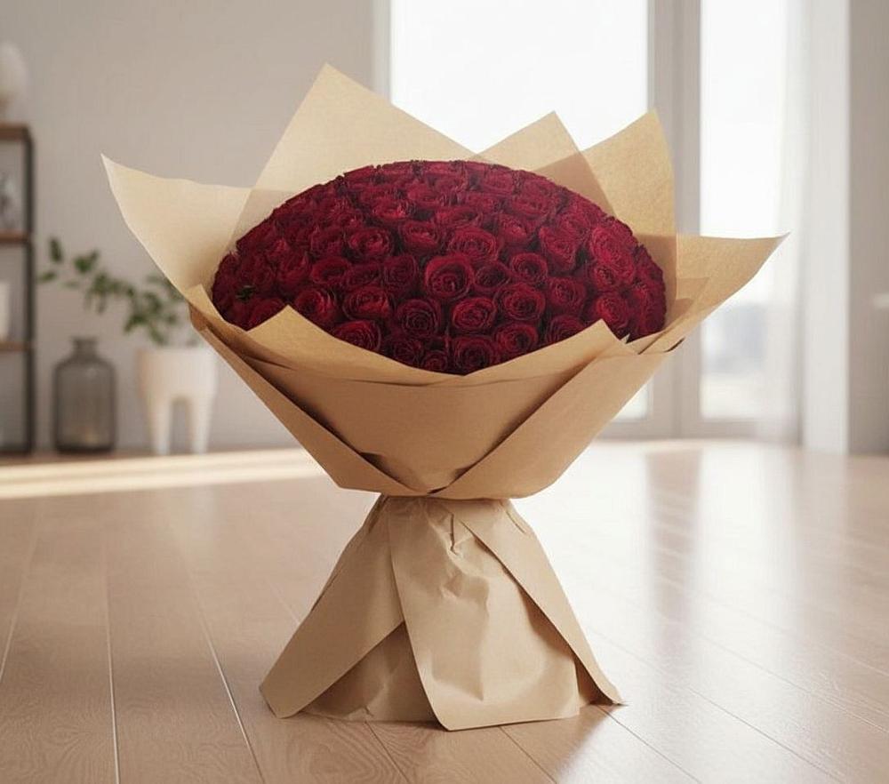 Букет 101 Красная роза в Острогожске
