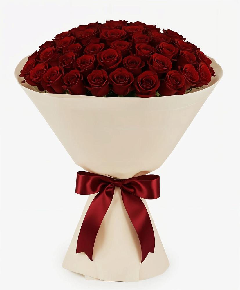 Букет 101 Бордовая роза Блэк Бакарра в Острогожске